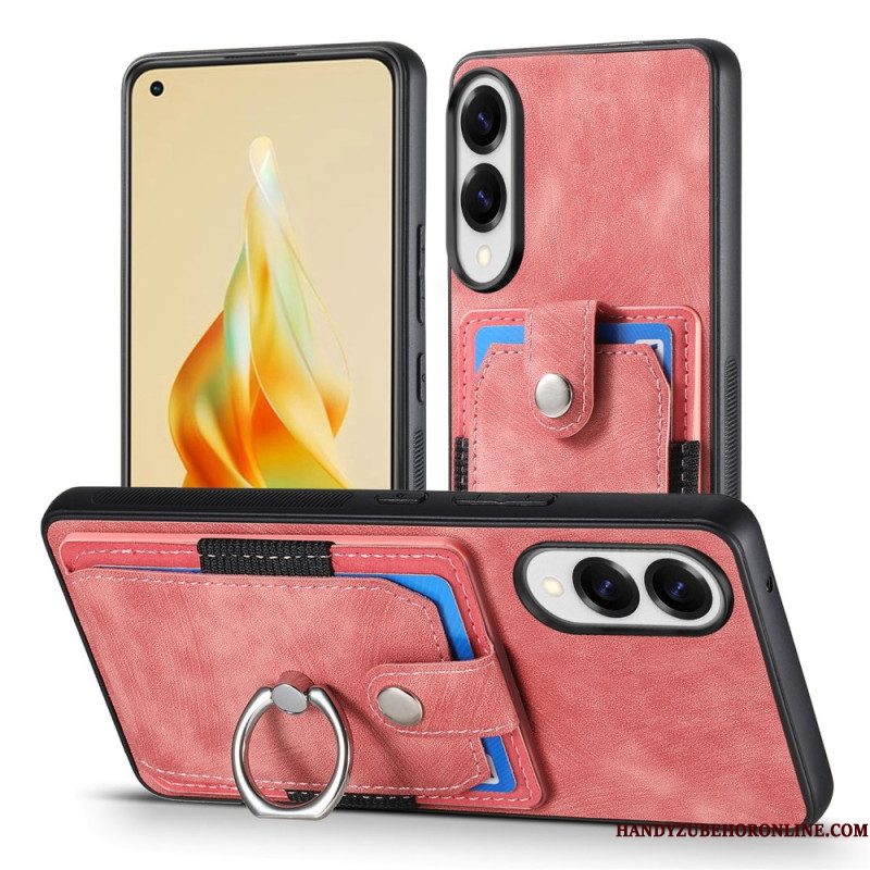 Hoesje Voor Samsung Galaxy S25 5g Edge Kaarthouder En Ringhouder