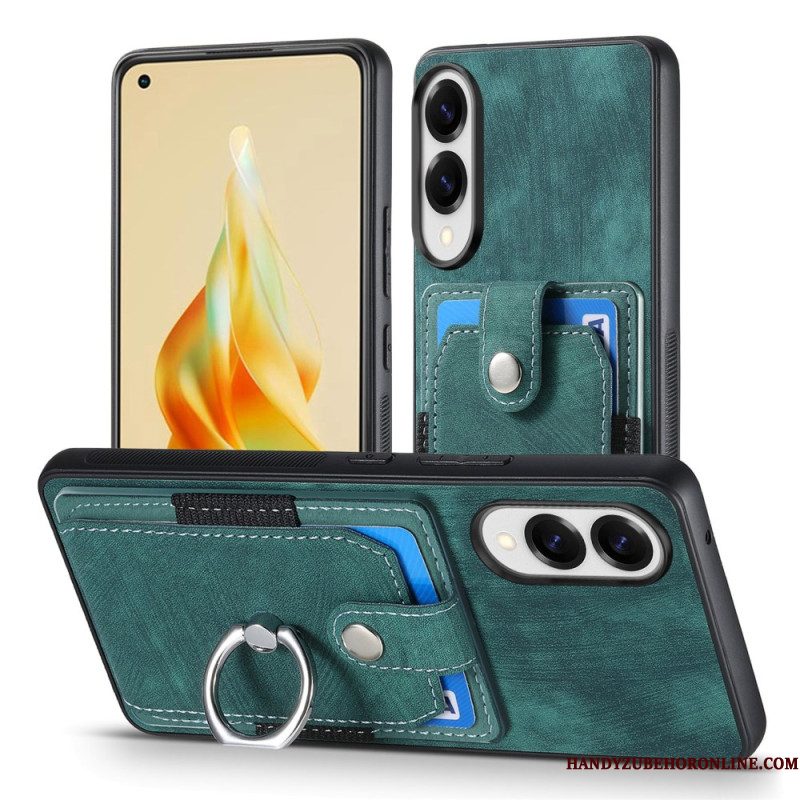 Hoesje Voor Samsung Galaxy S25 5g Edge Kaarthouder En Ringhouder
