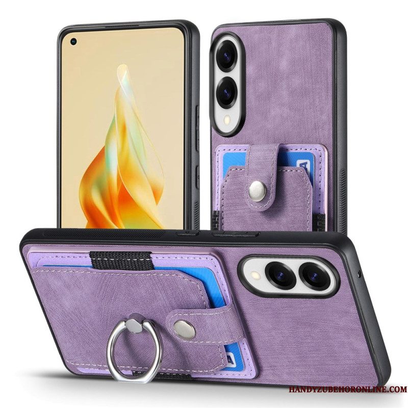 Hoesje Voor Samsung Galaxy S25 5g Edge Kaarthouder En Ringhouder