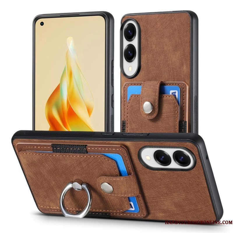 Hoesje Voor Samsung Galaxy S25 5g Edge Kaarthouder En Ringhouder