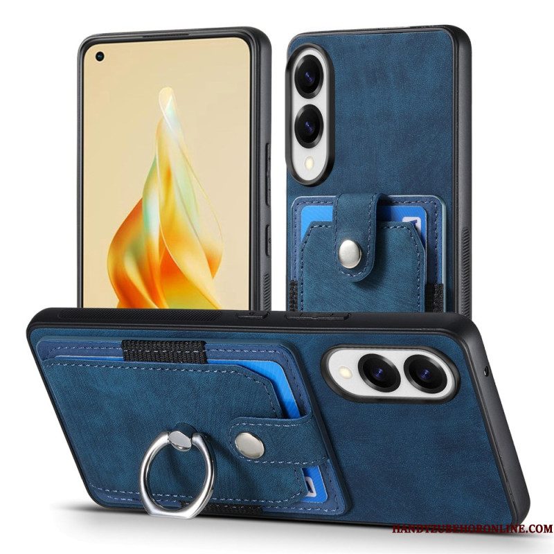 Hoesje Voor Samsung Galaxy S25 5g Edge Kaarthouder En Ringhouder