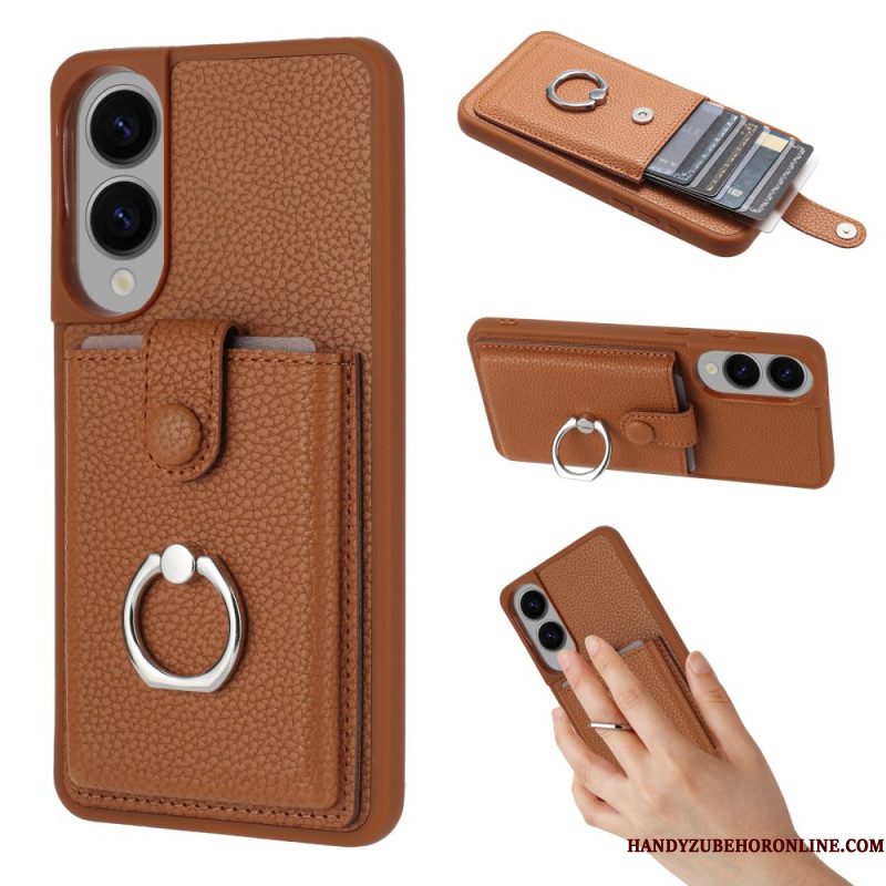 Hoesje Voor Samsung Galaxy S25 5g Edge Ringhouder En Kaarthouder