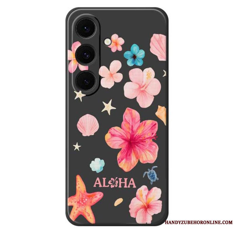 Hoesje Voor Samsung Galaxy S25 Fe Siliconen Met Bloemenprint