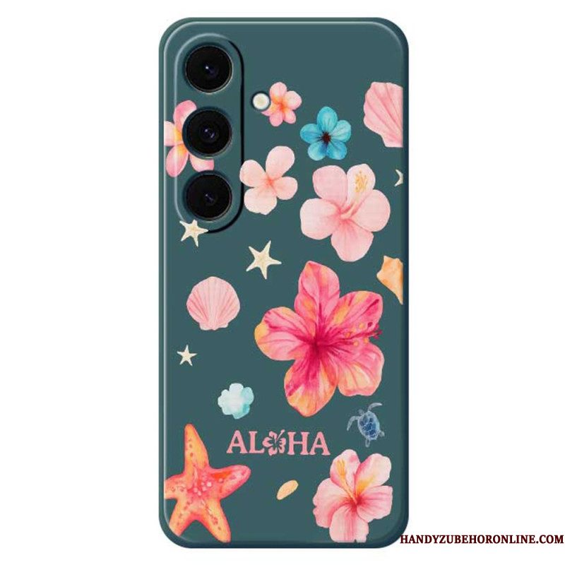 Hoesje Voor Samsung Galaxy S25 Fe Siliconen Met Bloemenprint