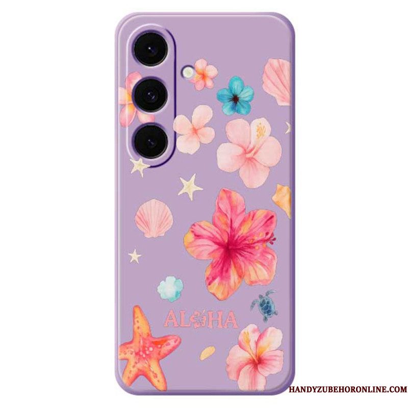 Hoesje Voor Samsung Galaxy S25 Fe Siliconen Met Bloemenprint