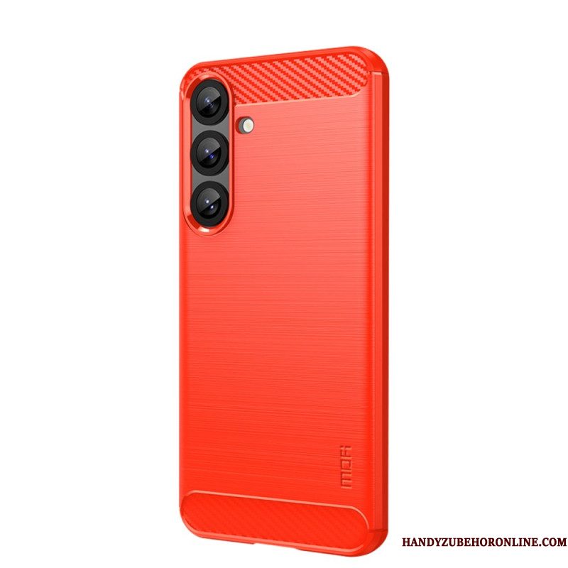 Hoesje Voor Samsung Galaxy S25 Plus 5g Geborsteld Koolstofvezel Mofi