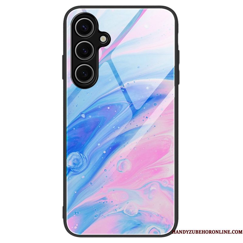 Hoesje Voor Samsung Galaxy S25 Plus 5g Gehard Glas Met Marmer