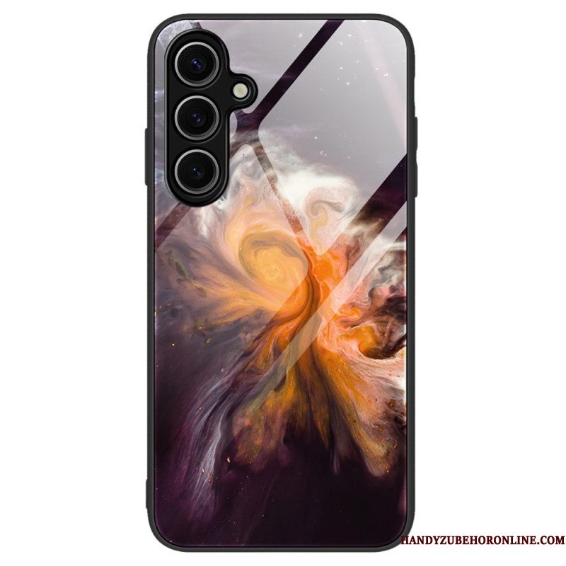 Hoesje Voor Samsung Galaxy S25 Plus 5g Gehard Glas Met Marmer