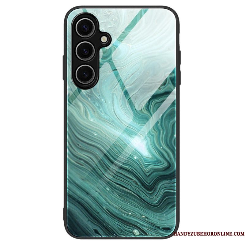 Hoesje Voor Samsung Galaxy S25 Plus 5g Gehard Glas Met Marmer