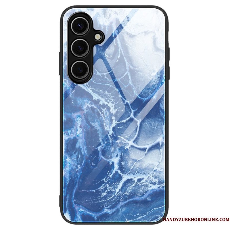 Hoesje Voor Samsung Galaxy S25 Plus 5g Gehard Glas Met Marmer