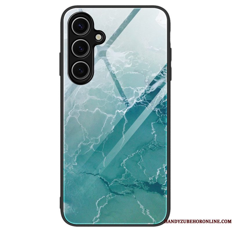 Hoesje Voor Samsung Galaxy S25 Plus 5g Gehard Glas Met Marmer