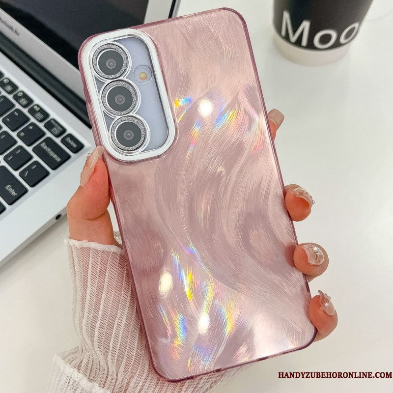 Hoesje Voor Samsung Galaxy S25 Plus 5g Variatie Met Metallic Effect En Lens Beschermer