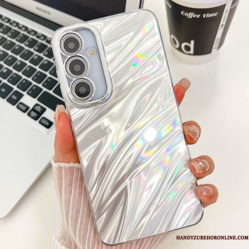 Hoesje Voor Samsung Galaxy S25 Plus 5g Variatie Met Metallic Effect En Lens Beschermer