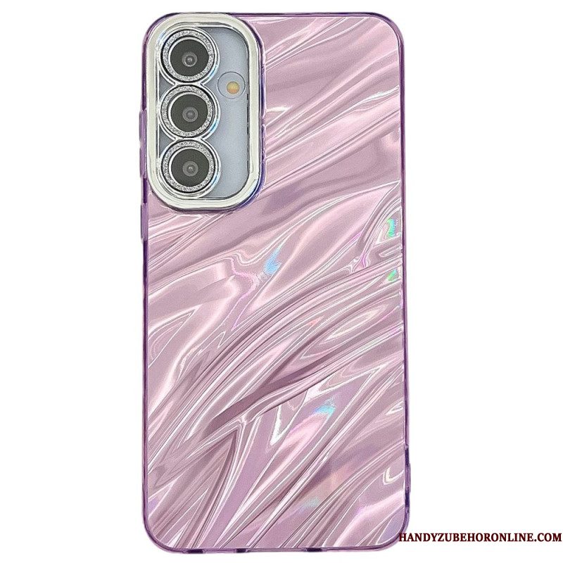 Hoesje Voor Samsung Galaxy S25 Plus 5g Variatie Met Metallic Effect En Lens Beschermer