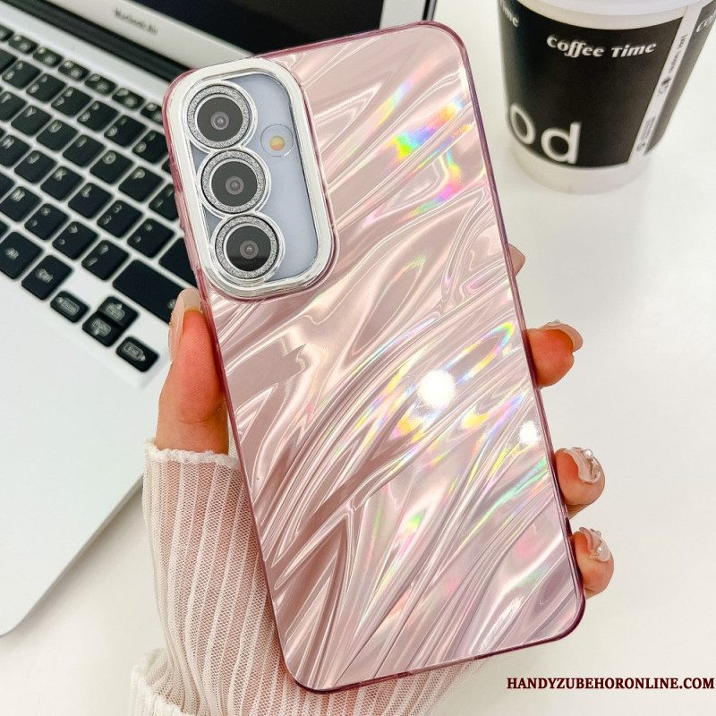 Hoesje Voor Samsung Galaxy S25 Plus 5g Variatie Met Metallic Effect En Lens Beschermer