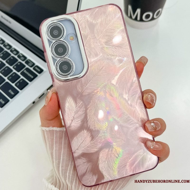 Hoesje Voor Samsung Galaxy S25 Plus 5g Variatie Met Metallic Effect En Lens Beschermer
