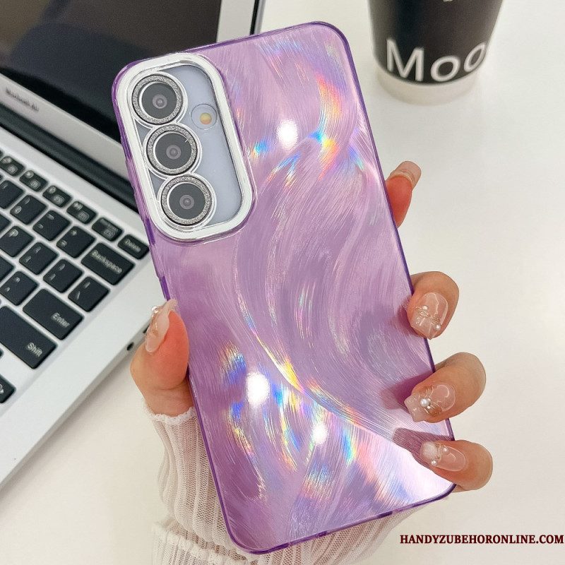Hoesje Voor Samsung Galaxy S25 Plus 5g Variatie Met Metallic Effect En Lens Beschermer