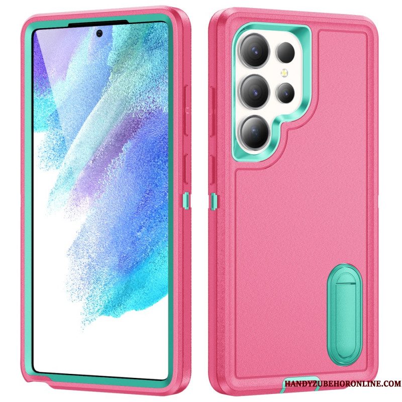 Hoesje Voor Samsung Galaxy S25 Ultra 5g 3-in-1 Bescherming Met Standaard