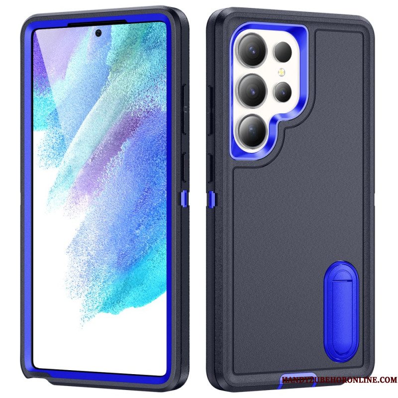 Hoesje Voor Samsung Galaxy S25 Ultra 5g 3-in-1 Bescherming Met Standaard