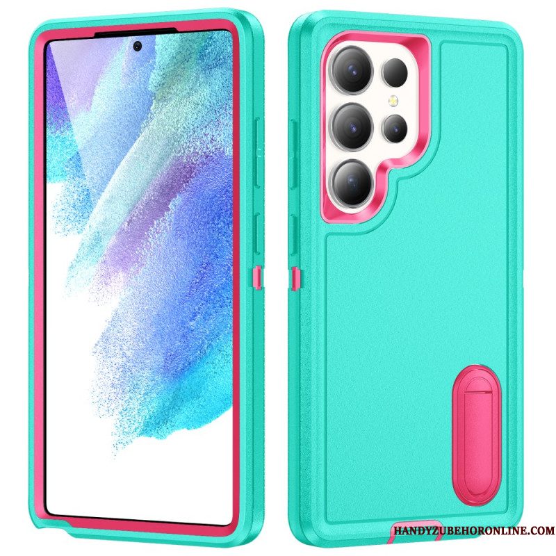Hoesje Voor Samsung Galaxy S25 Ultra 5g 3-in-1 Bescherming Met Standaard
