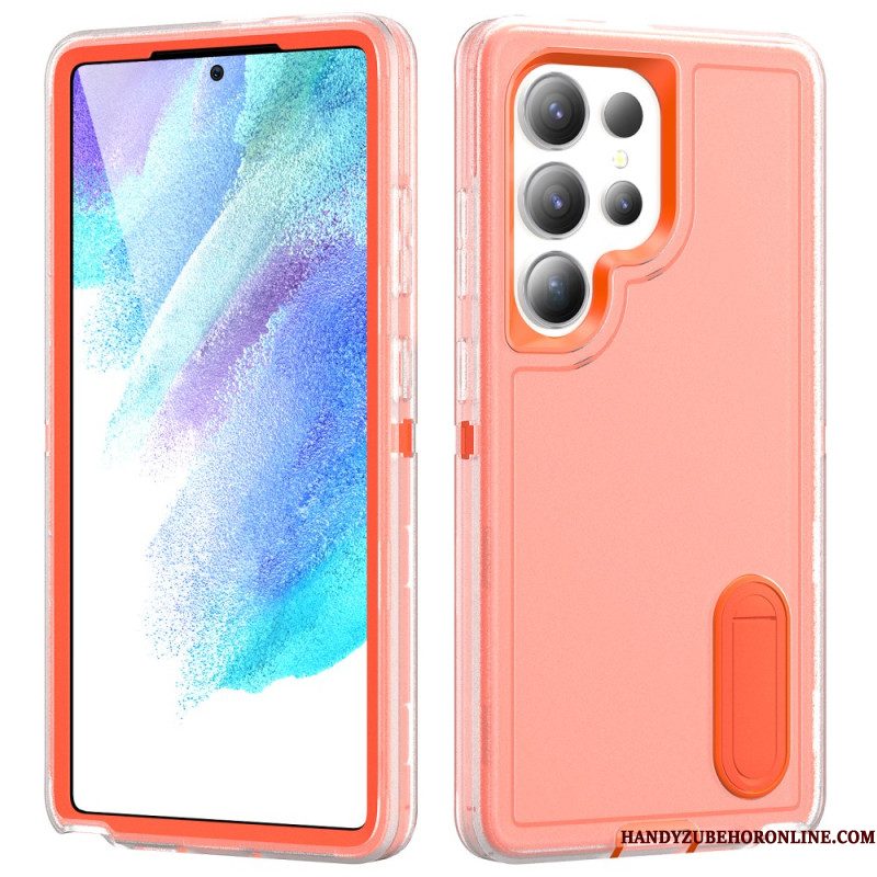 Hoesje Voor Samsung Galaxy S25 Ultra 5g 3-in-1 Bescherming Met Standaard