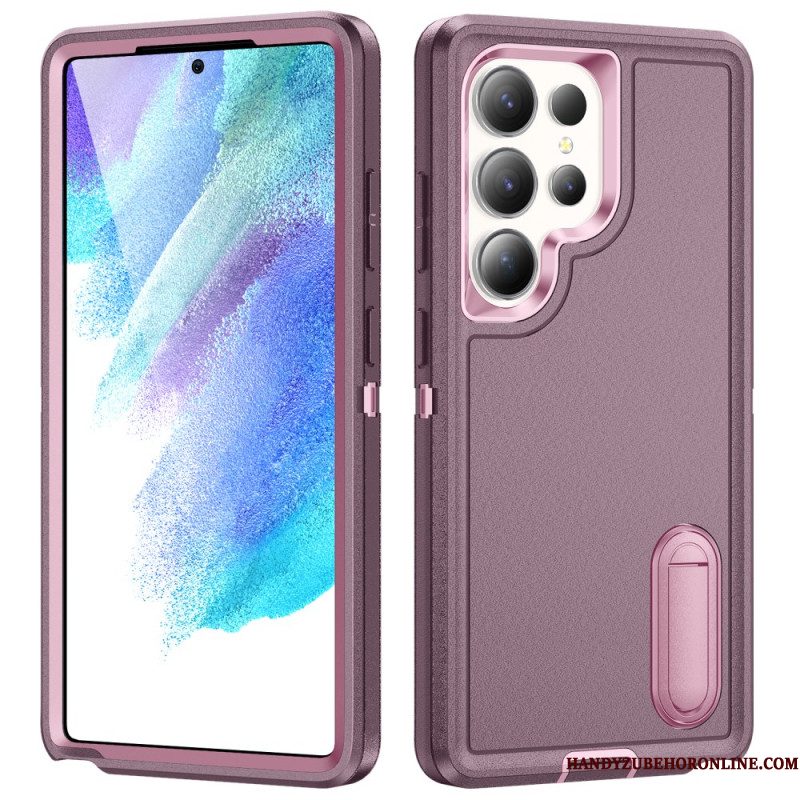 Hoesje Voor Samsung Galaxy S25 Ultra 5g 3-in-1 Bescherming Met Standaard