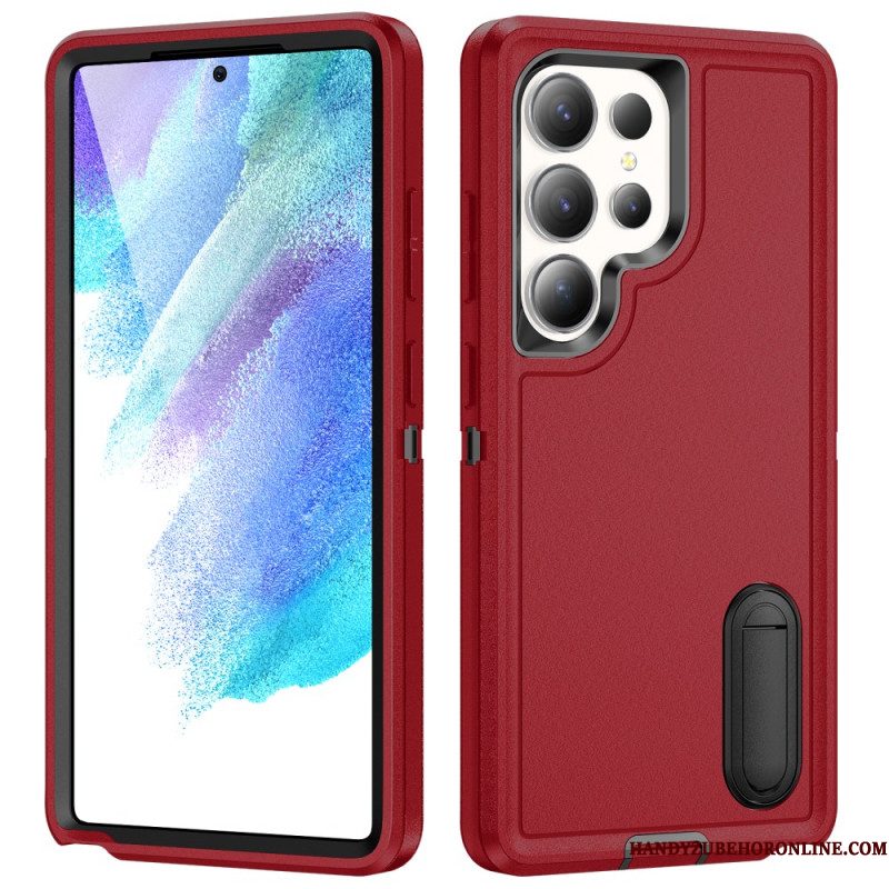 Hoesje Voor Samsung Galaxy S25 Ultra 5g 3-in-1 Bescherming Met Standaard