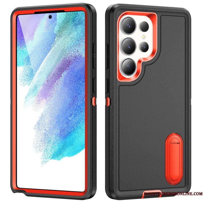 Hoesje Voor Samsung Galaxy S25 Ultra 5g 3-in-1 Bescherming Met Standaard
