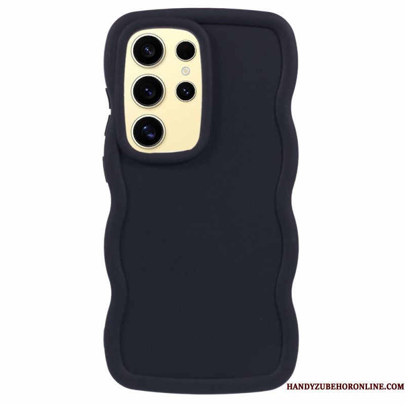 Hoesje Voor Samsung Galaxy S25 Ultra 5g Gegolfd Siliconen
