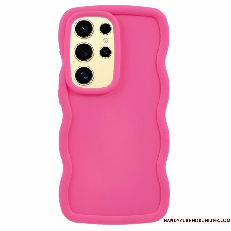 Hoesje Voor Samsung Galaxy S25 Ultra 5g Gegolfd Siliconen
