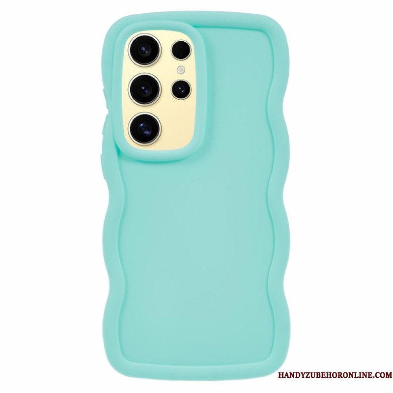 Hoesje Voor Samsung Galaxy S25 Ultra 5g Gegolfd Siliconen