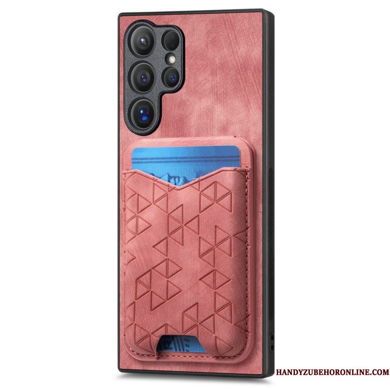 Hoesje Voor Samsung Galaxy S25 Ultra 5g Kaarthouder En -standaard Met Print