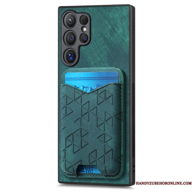 Hoesje Voor Samsung Galaxy S25 Ultra 5g Kaarthouder En -standaard Met Print