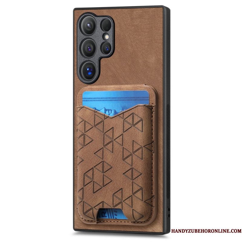 Hoesje Voor Samsung Galaxy S25 Ultra 5g Kaarthouder En -standaard Met Print