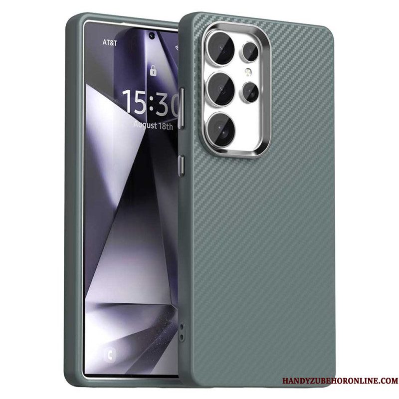 Hoesje Voor Samsung Galaxy S25 Ultra 5g Koolstofvezeltextuur