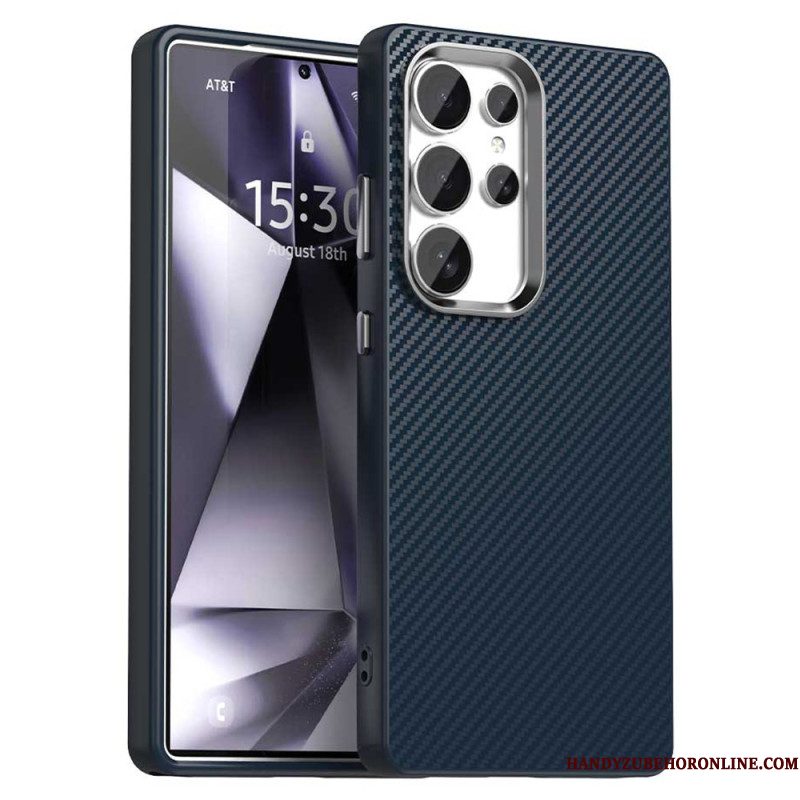 Hoesje Voor Samsung Galaxy S25 Ultra 5g Koolstofvezeltextuur