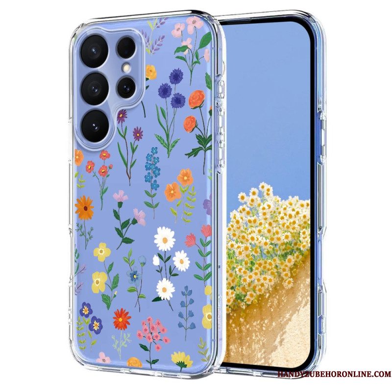 Hoesje Voor Samsung Galaxy S26 Ultra Vlinders En Bloemen