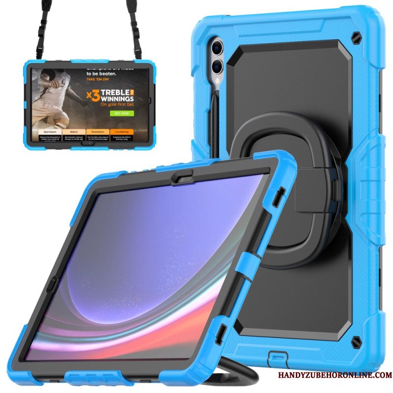 Hoesje Voor Samsung Galaxy Tab S10 Plus Ultra-bestendige Bescherming Met Stylushouder En Schouderriem