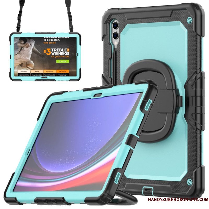 Hoesje Voor Samsung Galaxy Tab S10 Plus Ultra-bestendige Bescherming Met Stylushouder En Schouderriem