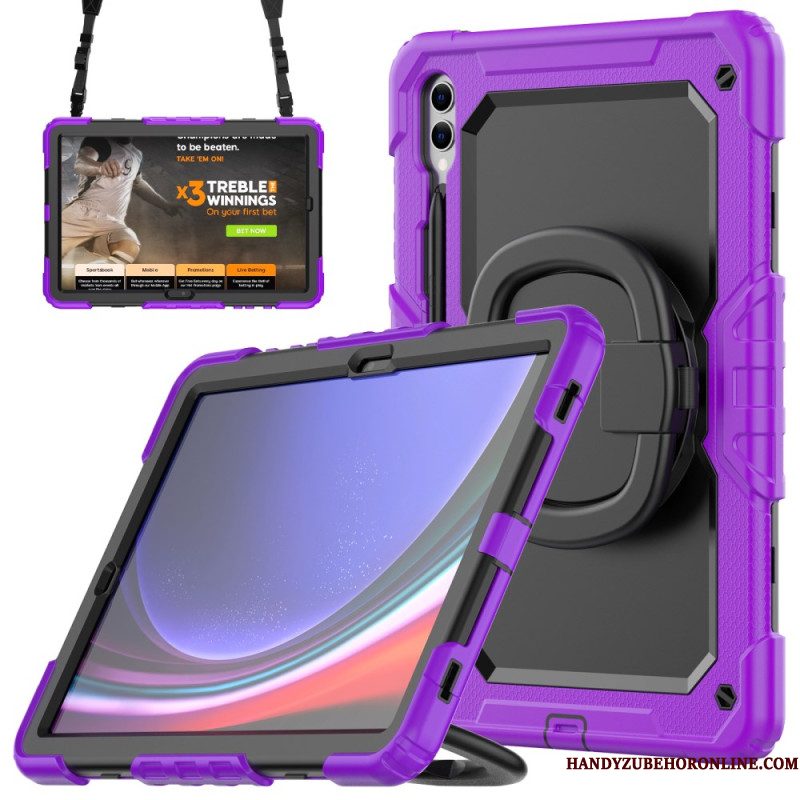 Hoesje Voor Samsung Galaxy Tab S10 Plus Ultra-bestendige Bescherming Met Stylushouder En Schouderriem