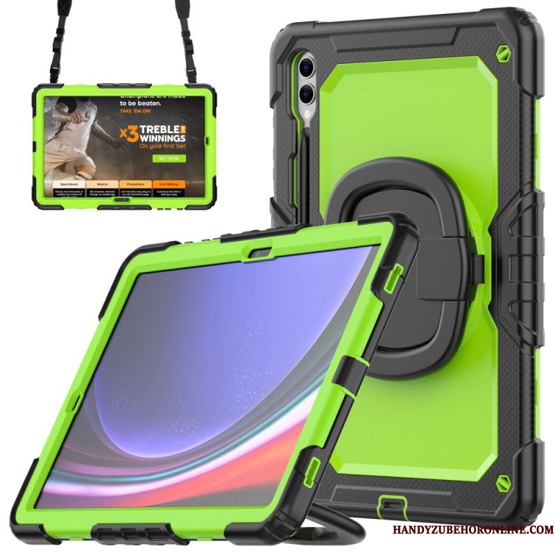 Hoesje Voor Samsung Galaxy Tab S10 Plus Ultra-bestendige Bescherming Met Stylushouder En Schouderriem