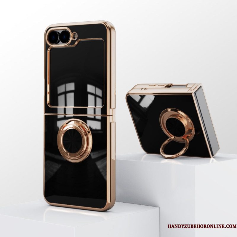 Hoesje Voor Samsung Galaxy Z Flip 7 Fe Glanzende Afwerking Met Ringhouder