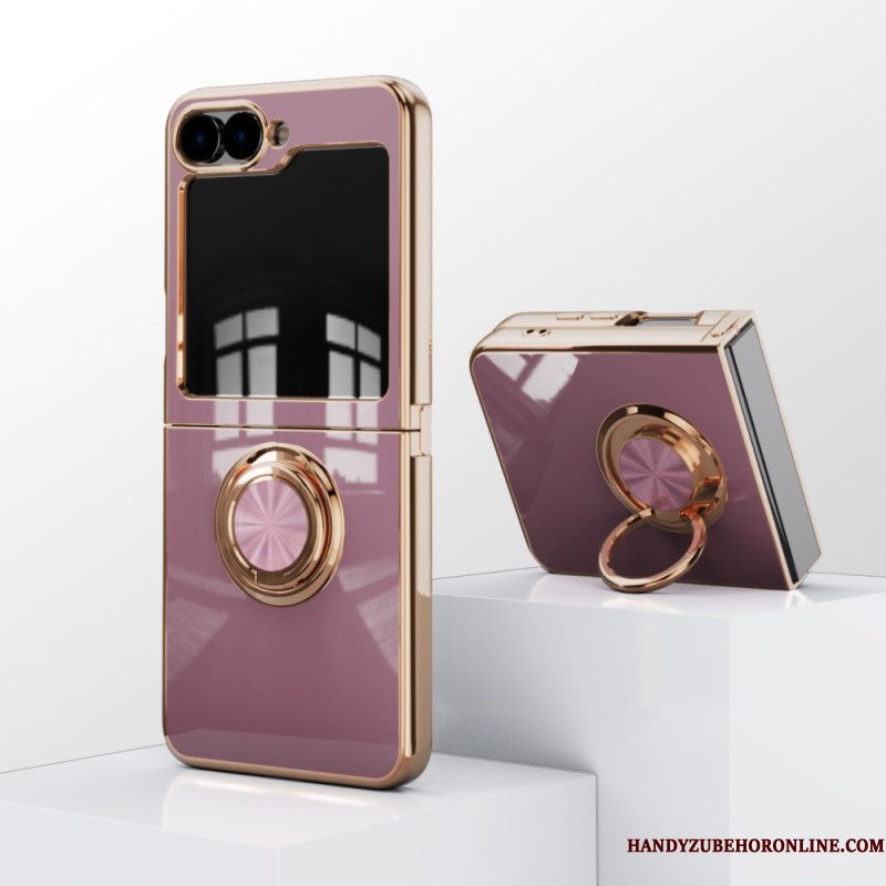 Hoesje Voor Samsung Galaxy Z Flip 7 Fe Glanzende Afwerking Met Ringhouder