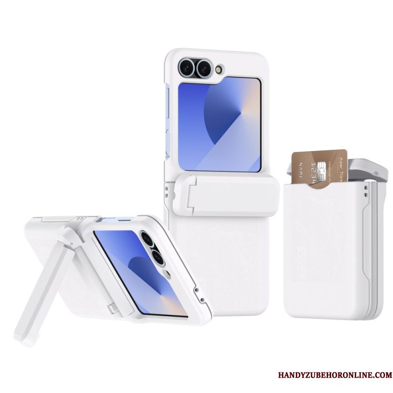 Hoesje Voor Samsung Galaxy Z Flip 7 Fe Ingebouwde Standaard En Kaarthouder