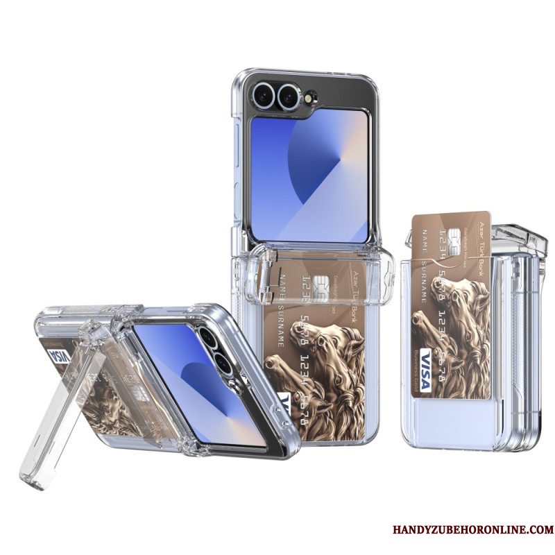 Hoesje Voor Samsung Galaxy Z Flip 7 Fe Ingebouwde Standaard En Kaarthouder