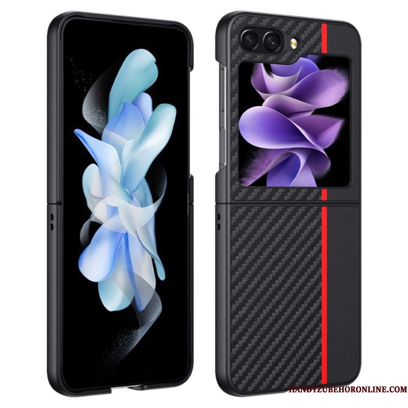 Hoesje Voor Samsung Galaxy Z Flip 7 Fe Koolstofvezelafwerking