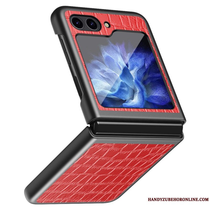 Hoesje Voor Samsung Galaxy Z Flip 7 Fe Krokodillenleerstructuur