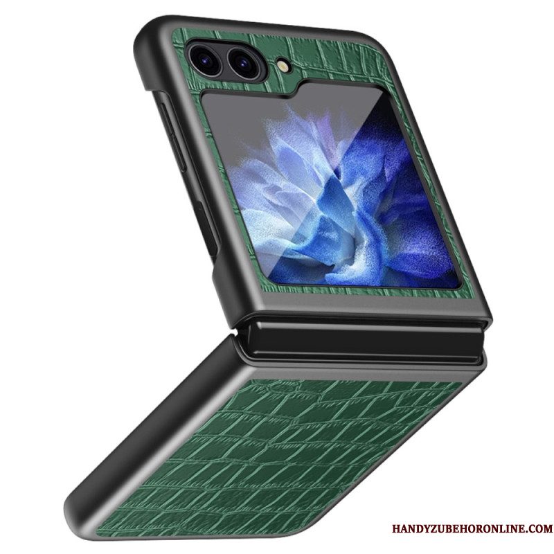 Hoesje Voor Samsung Galaxy Z Flip 7 Fe Krokodillenleerstructuur