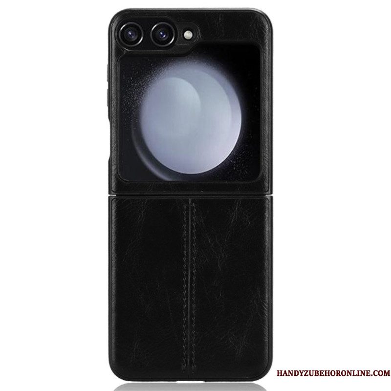 Hoesje Voor Samsung Galaxy Z Flip 7 Fe Kunstleren Stiksels