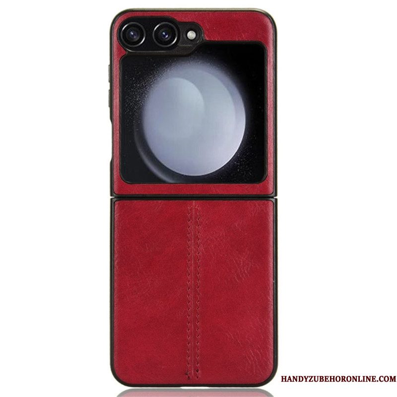 Hoesje Voor Samsung Galaxy Z Flip 7 Fe Kunstleren Stiksels